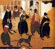 Japan: Detail of a byobu screen painting of namban (or nanban) 'Southern Barbarians' by Kano Naizen (1570-1616)