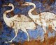 Uzbekistan: Cranes. Detail from a section of the Afrasiab Murals, c. 650 CE